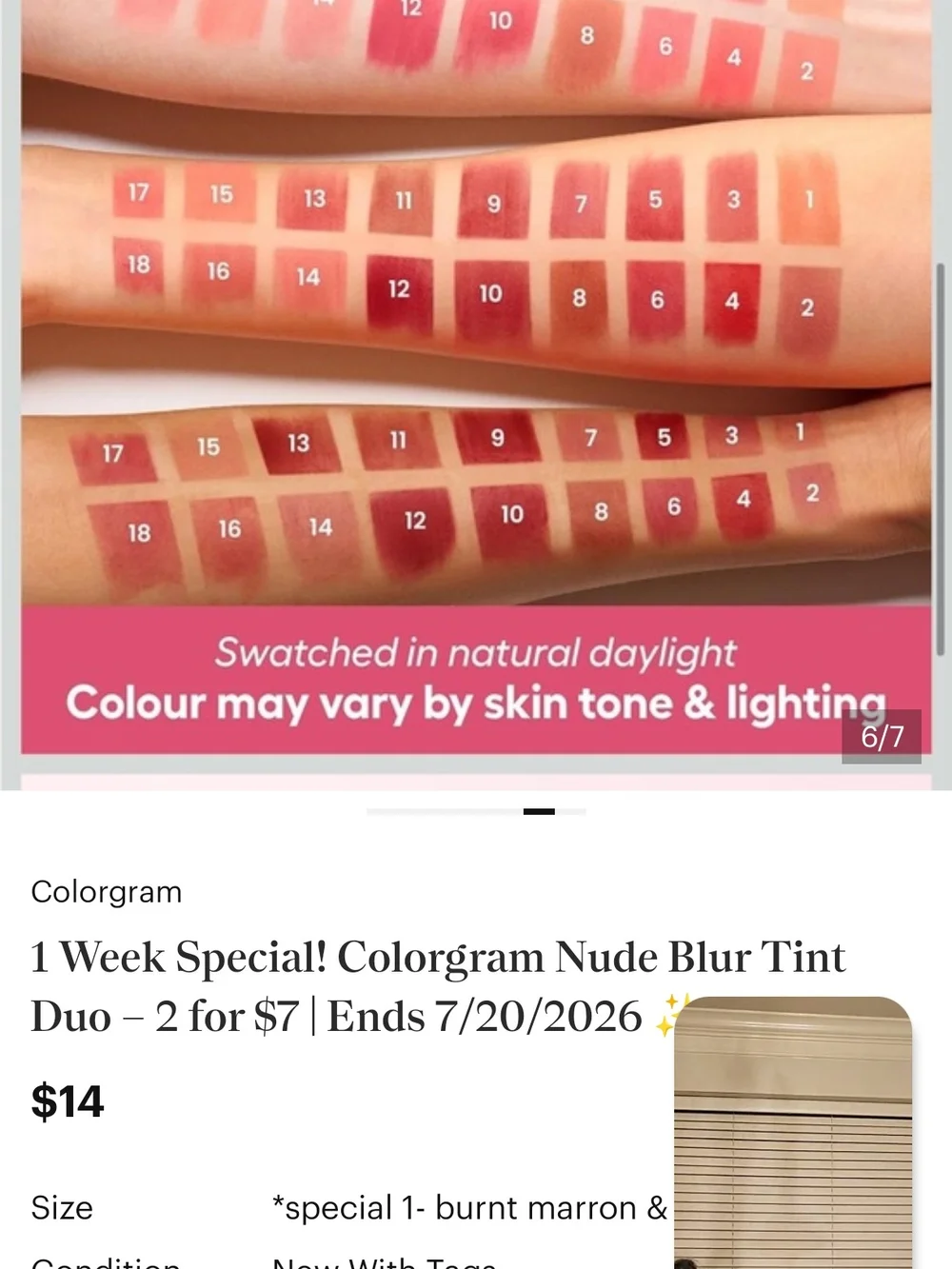 Colorgram Red Bomb Nude Blur Tint - Dead Rose #10